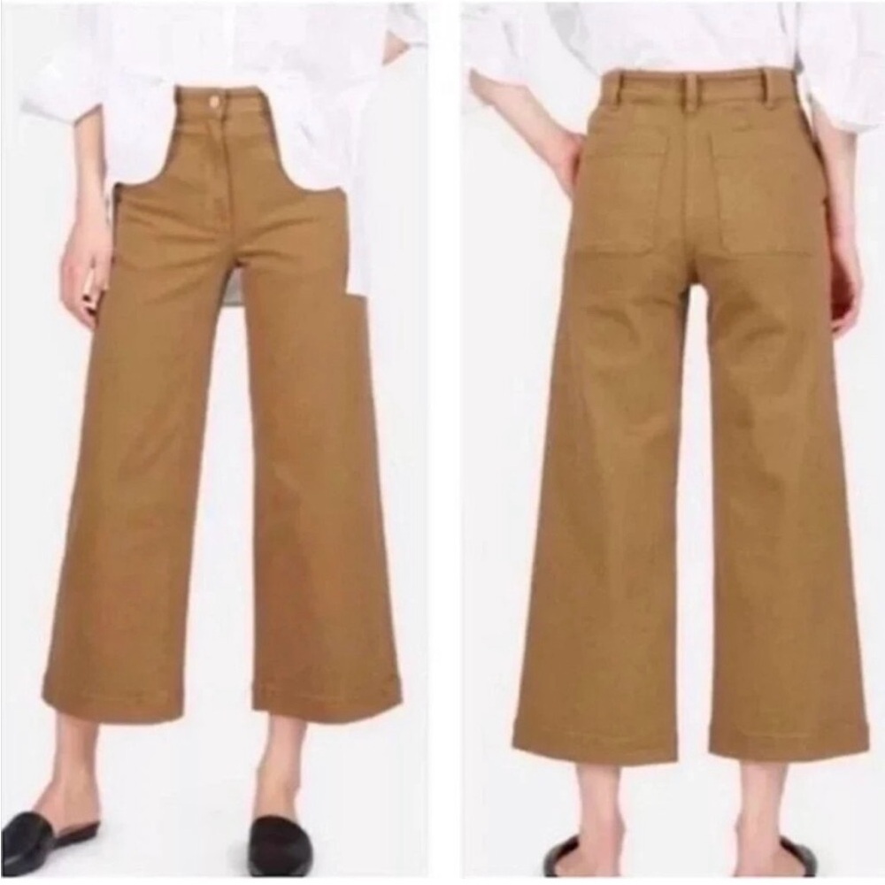 Everlane Cropped Wide Leg Pants
